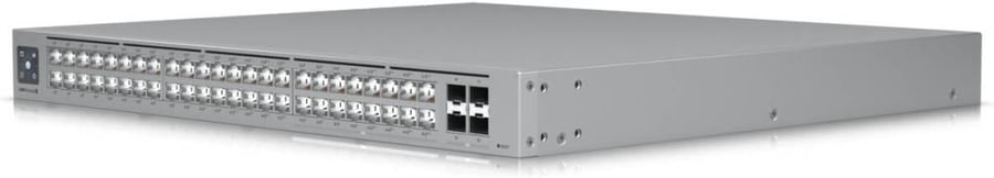 Ubiquiti Pro Max 48 PoE Network Switch, 1.3" Touchscreen, 32x GbE RJ45 ports, 224 Gbps Switching Capacity, 720W Total Available PoE, SGCC Steel Material, Black | USW-Pro-Max-48-PoE (720W)