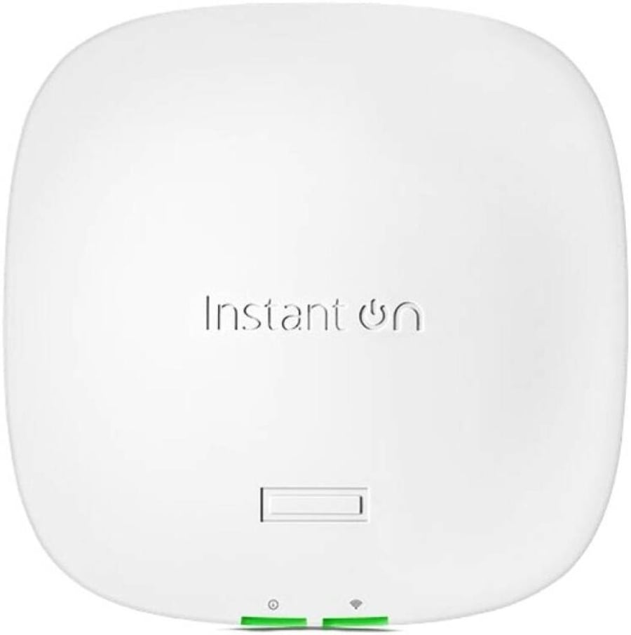 Aruba Instant On AP21 Access Point, Dual-Radio, 5GHz 1.2Gbps & 2.4GHz 300Mbps Data Rate, Dual Omni-Directional 2x2 MIMO, 1.7dBi (2.4GHz), 4.8dBi (5GHz) Antenna Gain, White | S1T09A