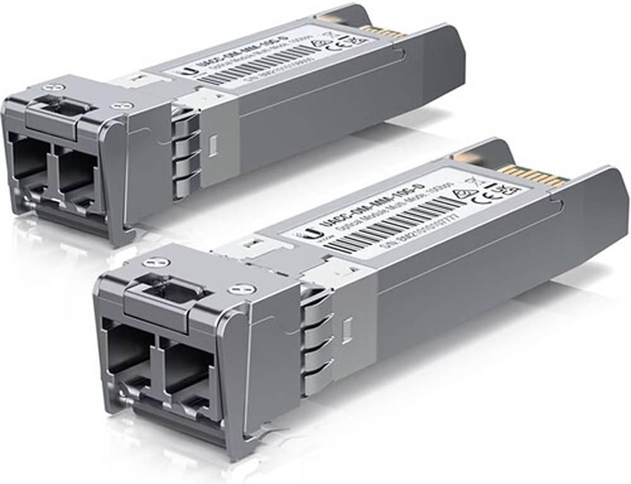 Ubiquiti UACC-OM-MM-10G-D 10G SFP+ Optic Module, 2x LC SFP+, 10 Gb/s, 300m Range, 2-Pack | UACC-OM-MM-10G-D-2