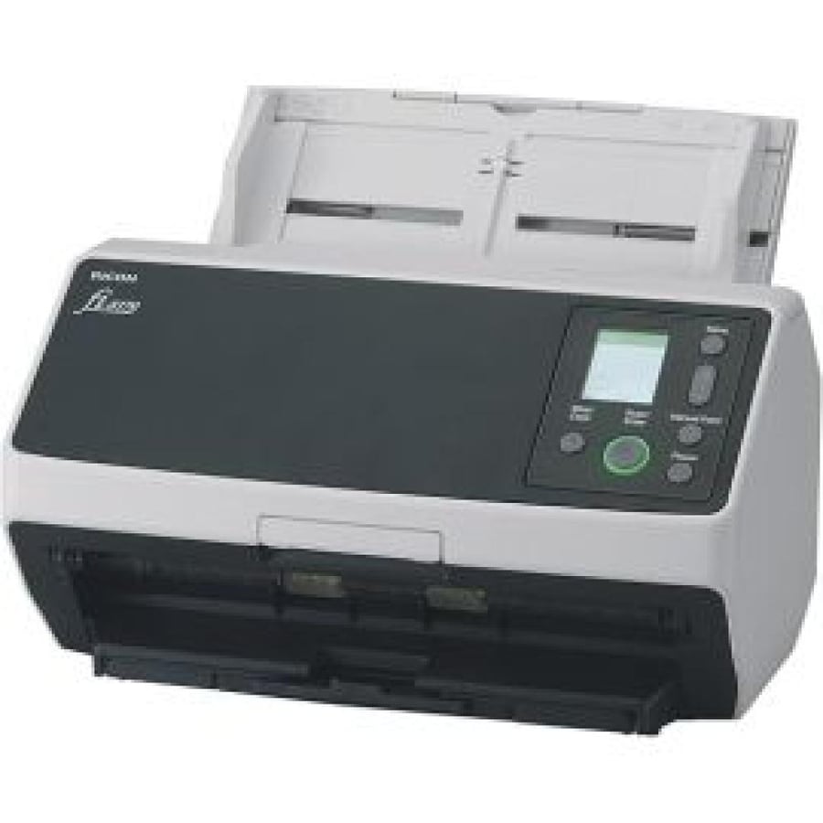 RICOH FI-8170 Color Duplex Document Scanner – 70 ppm, 600 DPI, 100-Sheet ADF, Network Enabled, Clear Image Capture – Black/White