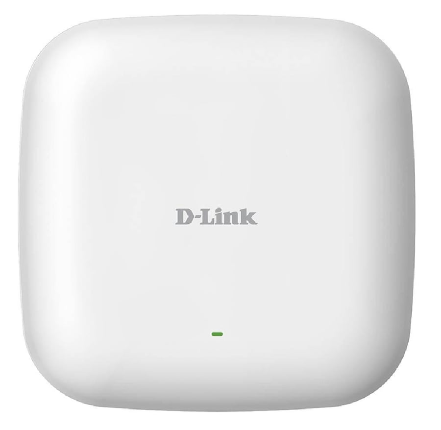 D-Link Wireless AC1300 Wave 2 DualBand PoE Access Point, Nuclias Connect, Gigabit Ethernet LAN, 400 Mbps 2.4 GHz, 867 Mbps 5 GHz, 3 dBi Antenna Gain, MU-MIMO, Smart Beam, White | DAP-2610