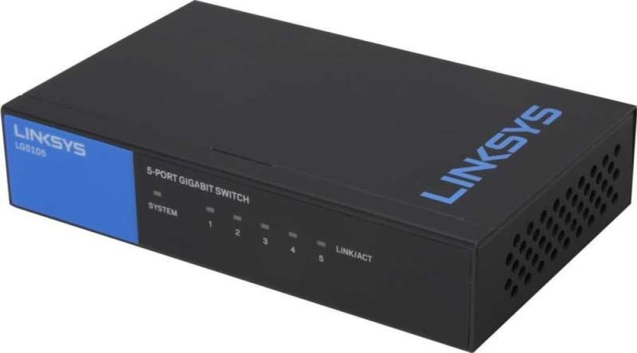 Linksys Business LGS124 24-Port Rackmount Gigabit Ethernet Unmanaged Network Switch | LGS124-UK