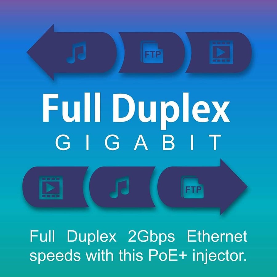 TRENDnet Gigabit Power Over Ethernet Plus (PoE+) Injector,Converts Non-PoE Gigabit to PoE+ or PoE Gigabit, Network Distances up to 100 M (328 Ft.), TPE-115GI