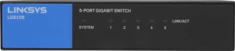 LINKSYS LGS105 5-Port Business Desktop Gigabit Switch, Easy Plug & Play Connection, 1000 Mbps Speed | LNK-LGS105-ME-RTL