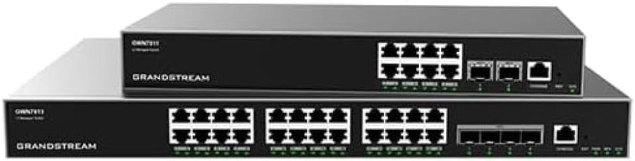 Grandstream GWN7812P Layer 3 Managed Network Switch | 16-Port Gigabit PoE+ (240W) | 4x 10G SFP+ Uplink | Enterprise Cloud Managed Switch | VLAN, QoS, Security, Stacking Support