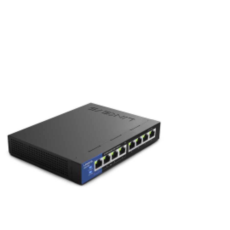 Linksys 8 Port Desktop Gigabit Poe+Switch LGS108P UK