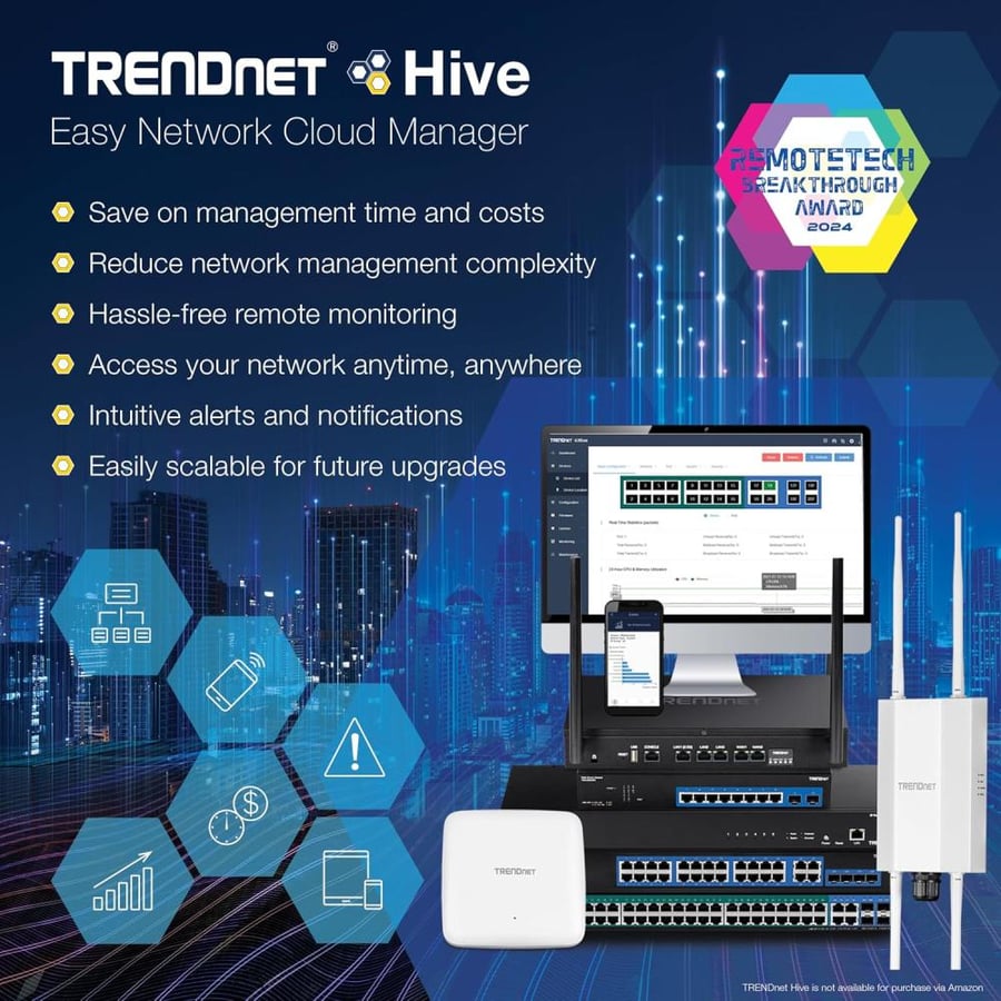 TRENDnet 52-Port Web Smart PoE+ Switch, 48 x Gigabit PoE+ Ports, 4 x Shared Gigabit Ports (RJ-45 or SFP), VLAN, QoS, LACP, IPv6 Support, 740W PoE Power Budget, Lifetime Protection, TPE-5048WS,Black