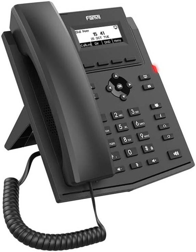 Fanvil X301G IP Phone, Entry Level Gigabit SIP Desk Phone with 2.3" Display, Dual Gigabit Ports, PoE & HD Voice for Business Communication, Black | IN-TISA-NTIAIP0034