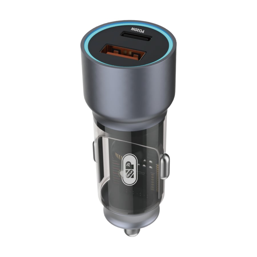 شاحن سيارة سريع بمنفذين PD - USB 38W