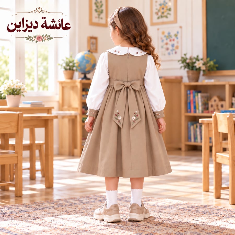 مريول بيج بالابه المطرزه