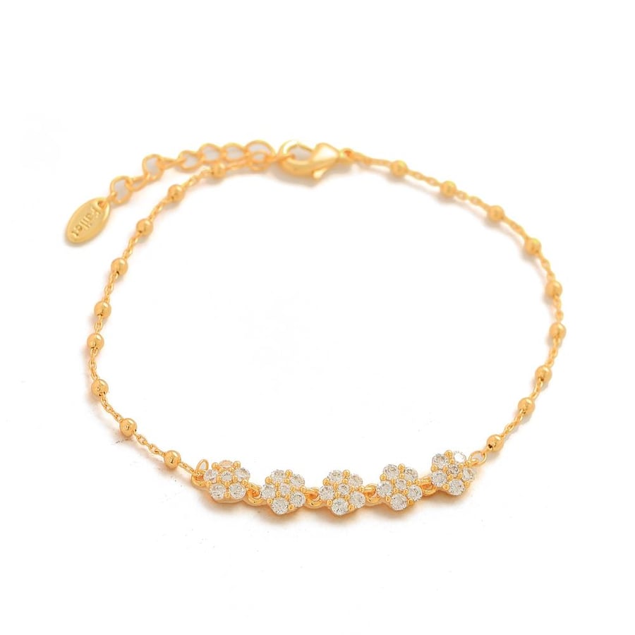 Gold soft zircon bracelet from Vailt