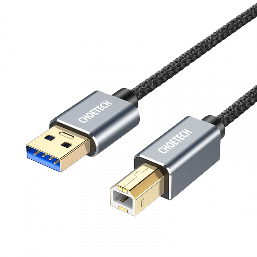 شوتيك - سلك طابعة عالي الجودة USB-A الى USB-B بطول 3م - اسود