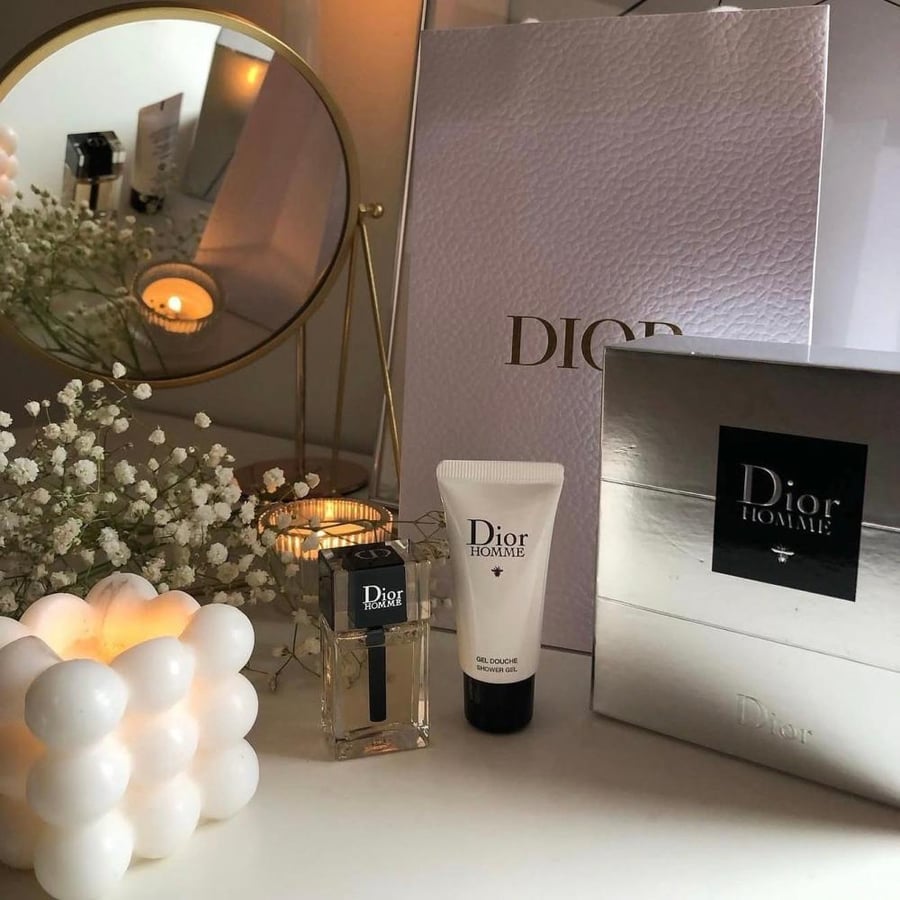 Box Dior Homme men's perfume 10 ml and lotion 20 ml