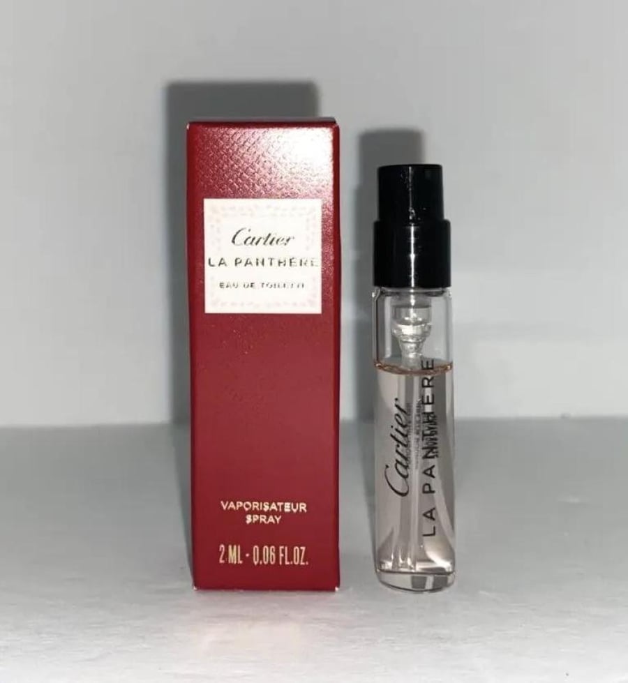 10 Cartier original perfumes inside separate bags with high quality and a prominent gold fingerprint logo (perfumes only are authentic)