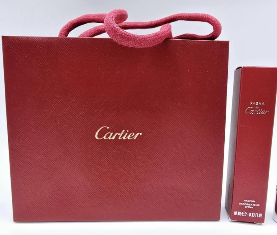 Cartier Basha men's perfume 10 ml spray with the bag