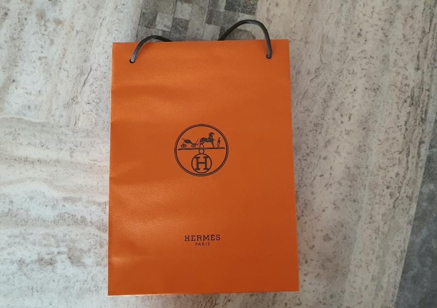 Large original Ermes bag approximately 30 by 15