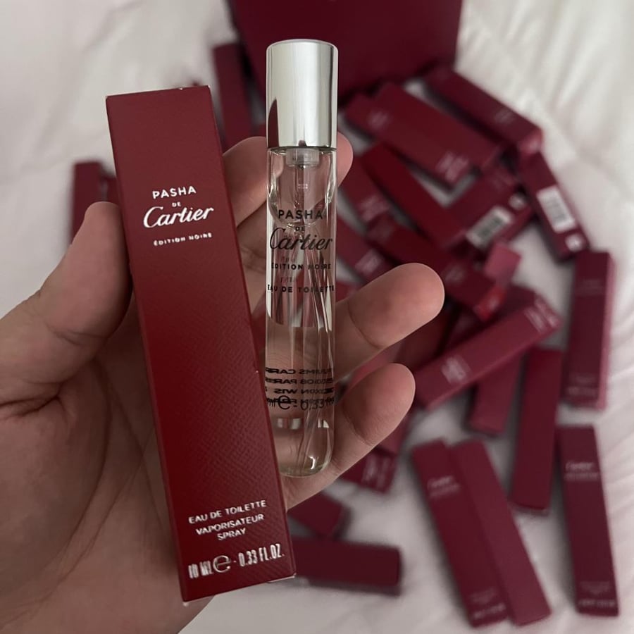 عطر كارتيه باشا رجالي 10 مل بخاخ مع الكيس