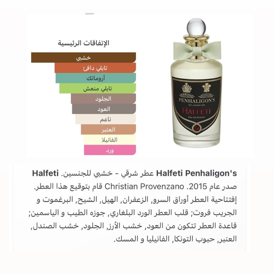 عطر هالفتي بنهالغنز 10 مل - HALFETI