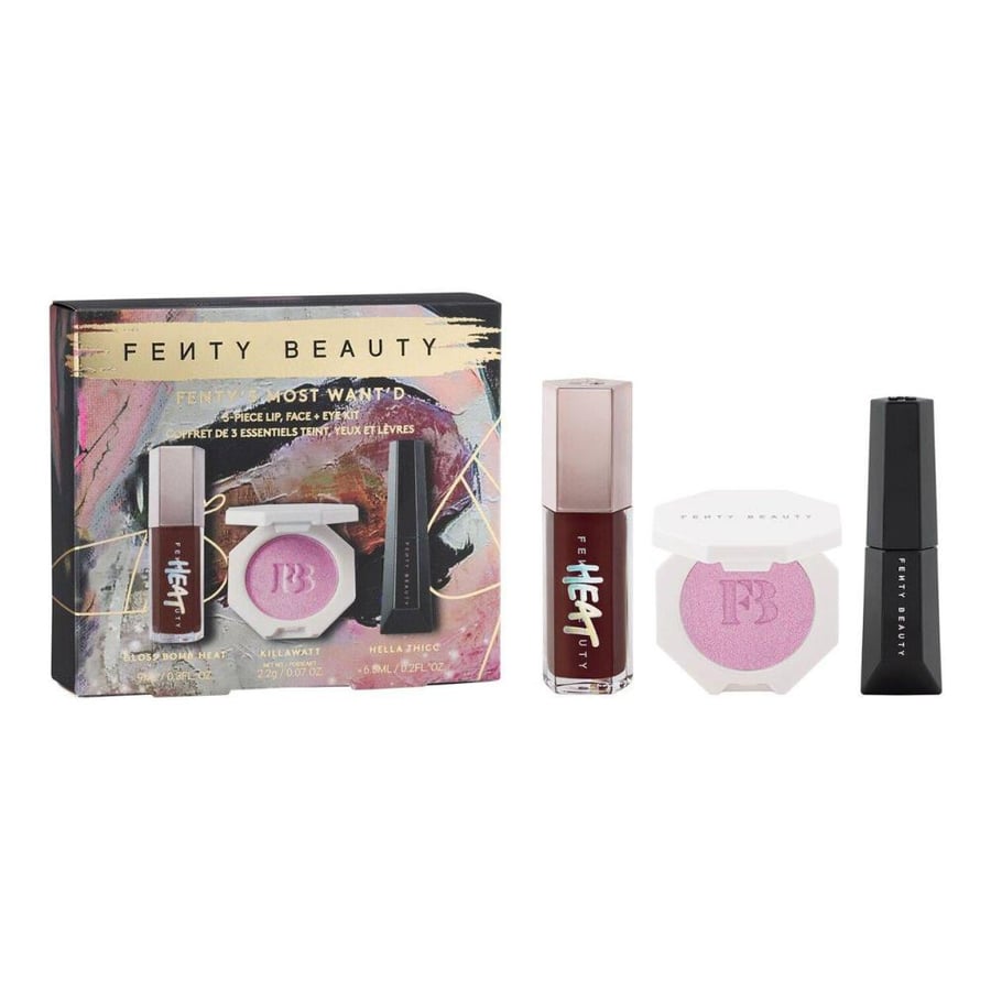 Fenty Beauty trio highlighter - gloss large size - mascara