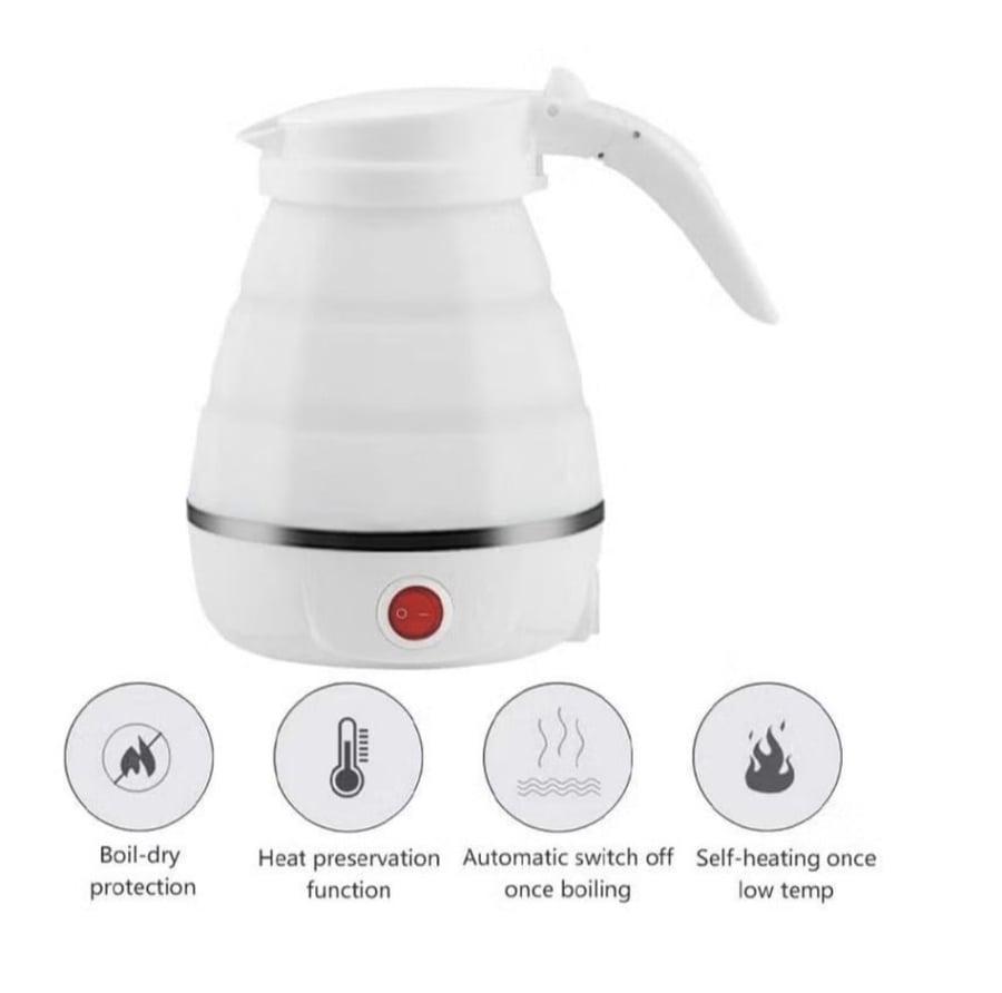 600 ml portable foldable electric kettle for outdoor travel electric telescopic kettle