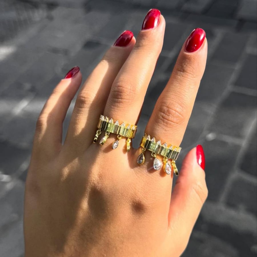 Crown Drop Ring