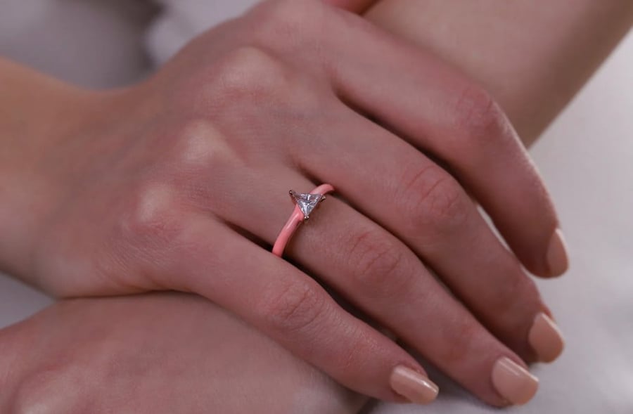 Candy Triangle Diamond Ring