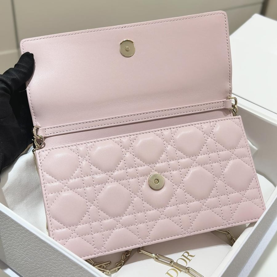My Dior Mini Bag Soupir Pink Cannage Lambskin