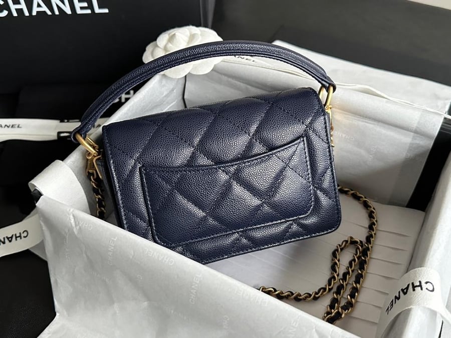 MINI FLAP BAG WITH TOP HANDLE