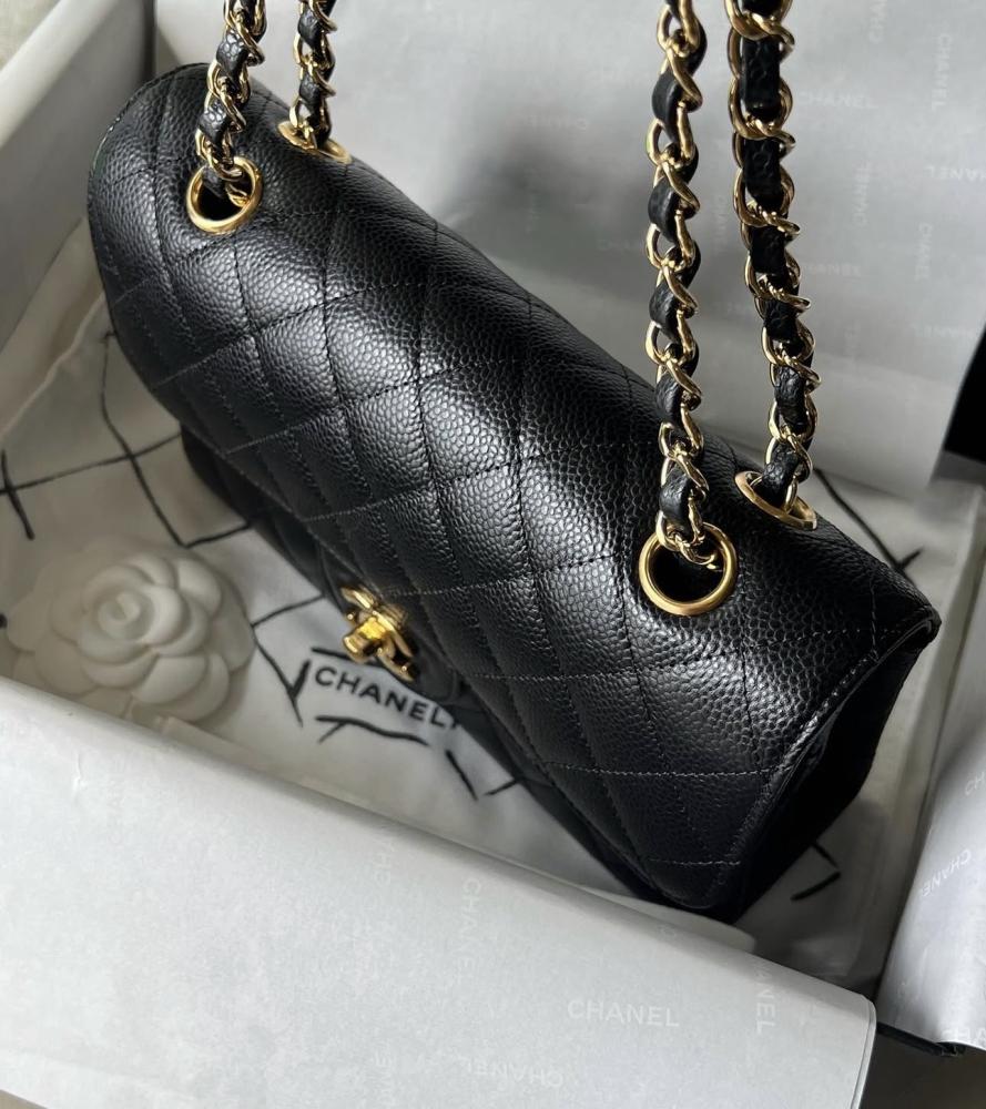 Chanel Caviar Leather Classic Flap Bag – Small Size