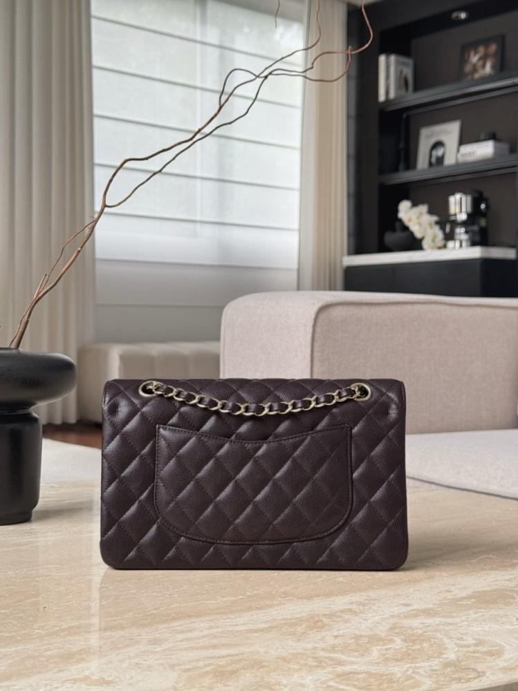 Chanel Caviar Leather Light Gold Hardware Classic Flap Bag – Small Size