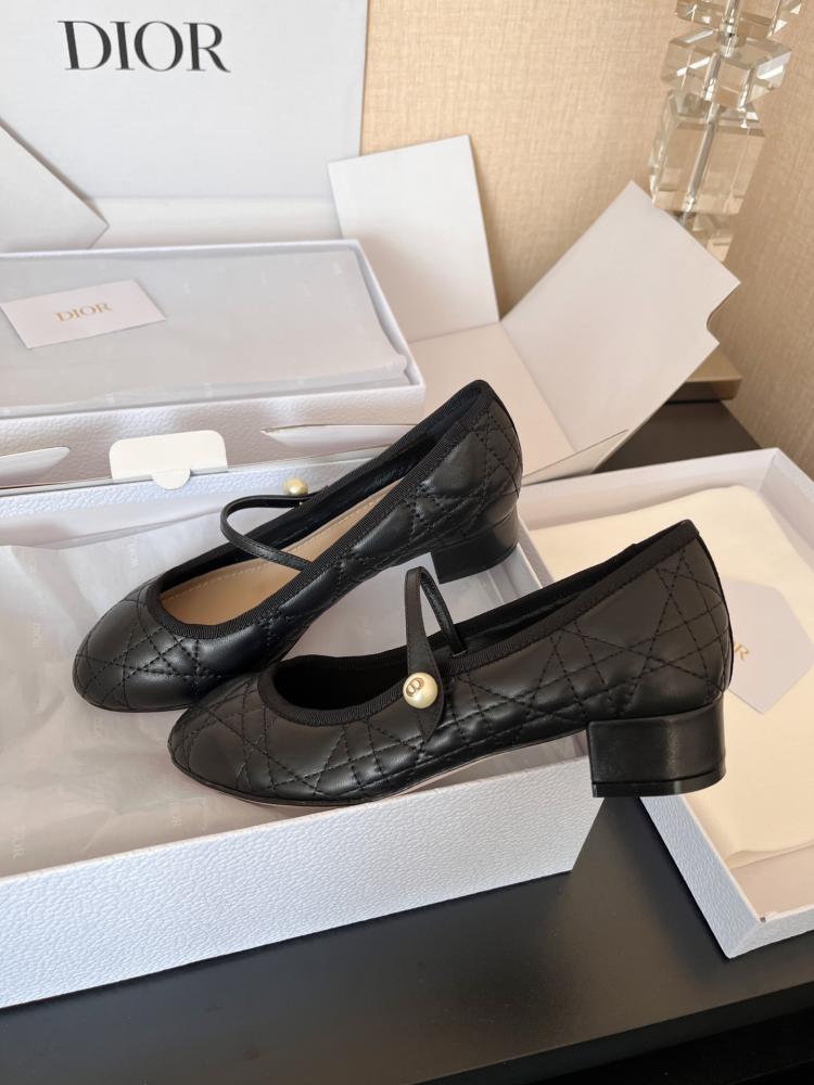 Dior Ballet Slingback Pump Black Quilted Cannage Calfskin