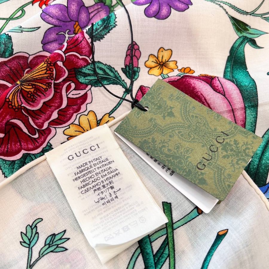FLORA PRINT SILK SHAWL