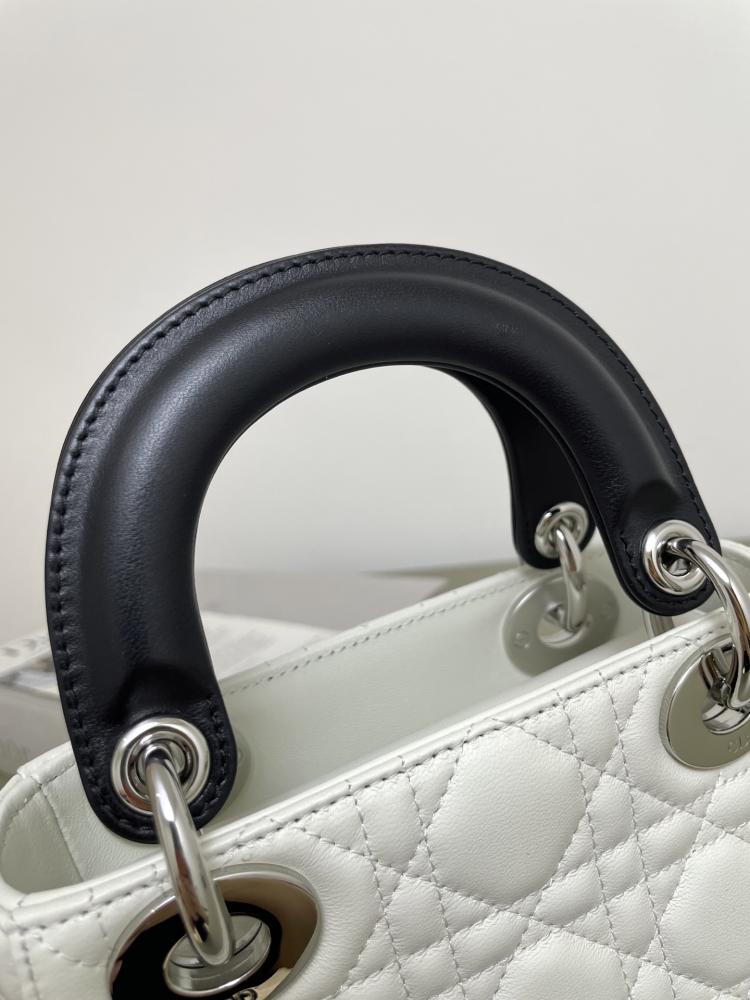 Dior Or Mini Lady Dior Bag with Chain