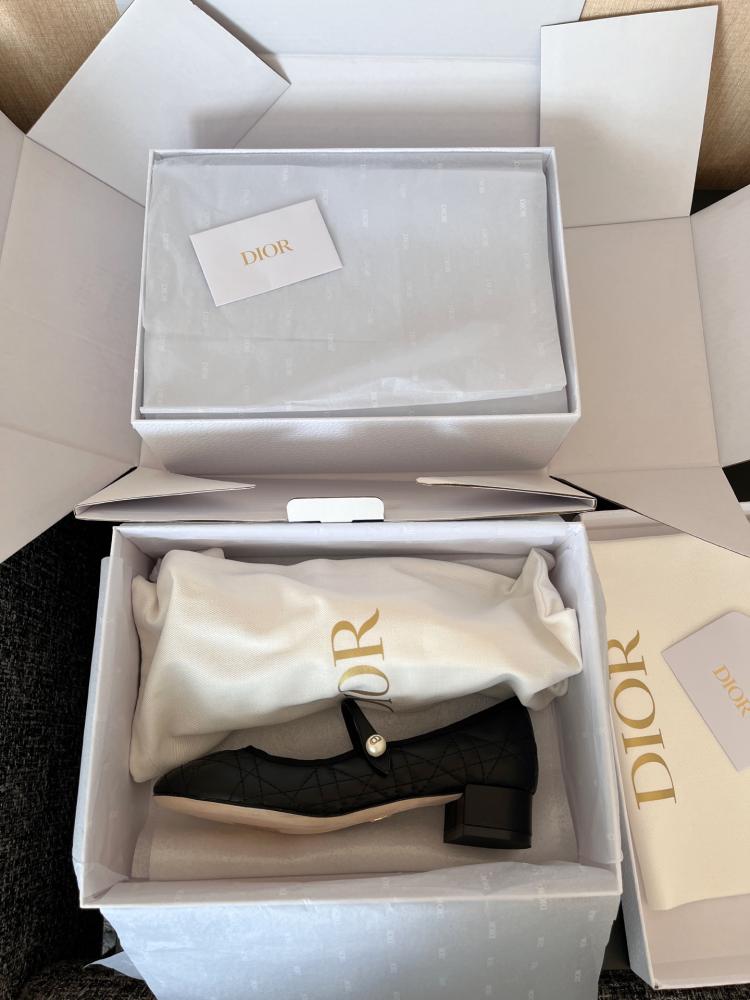 Dior Ballet Slingback Pump Black Quilted Cannage Calfskin