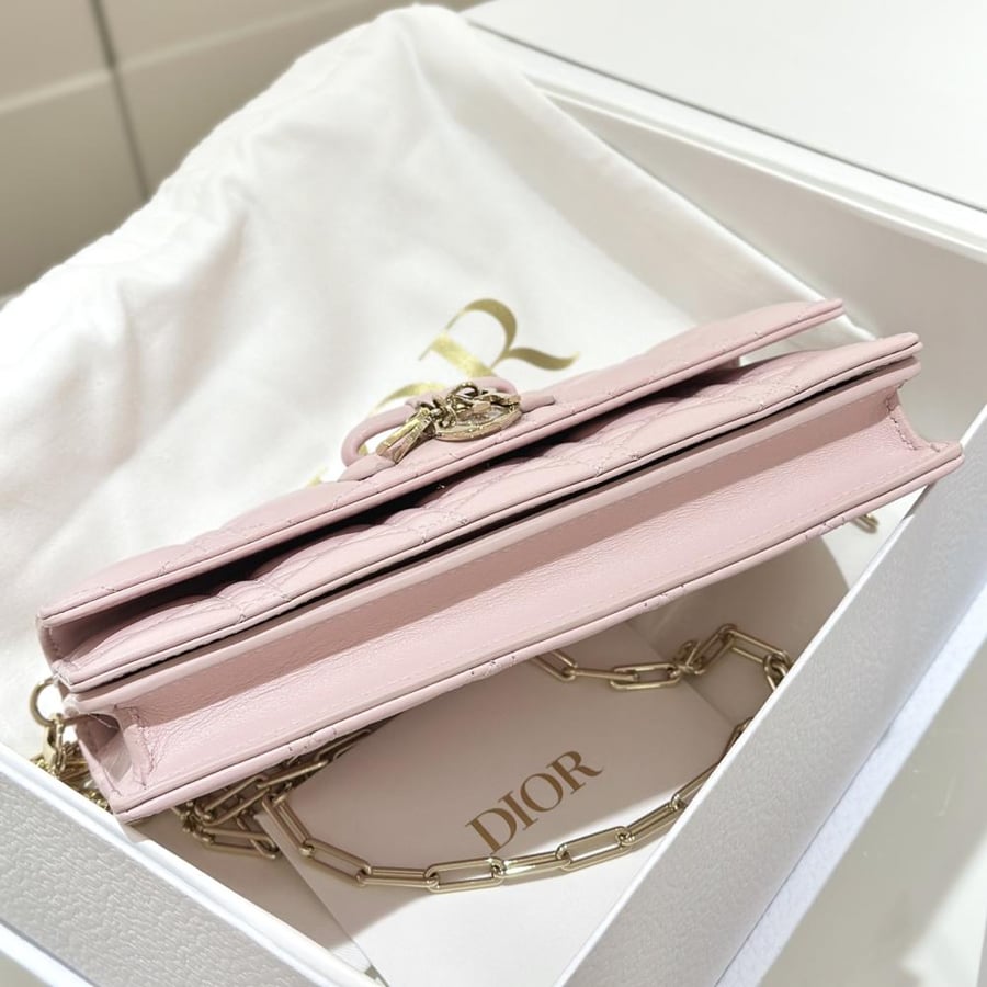 My Dior Mini Bag Soupir Pink Cannage Lambskin
