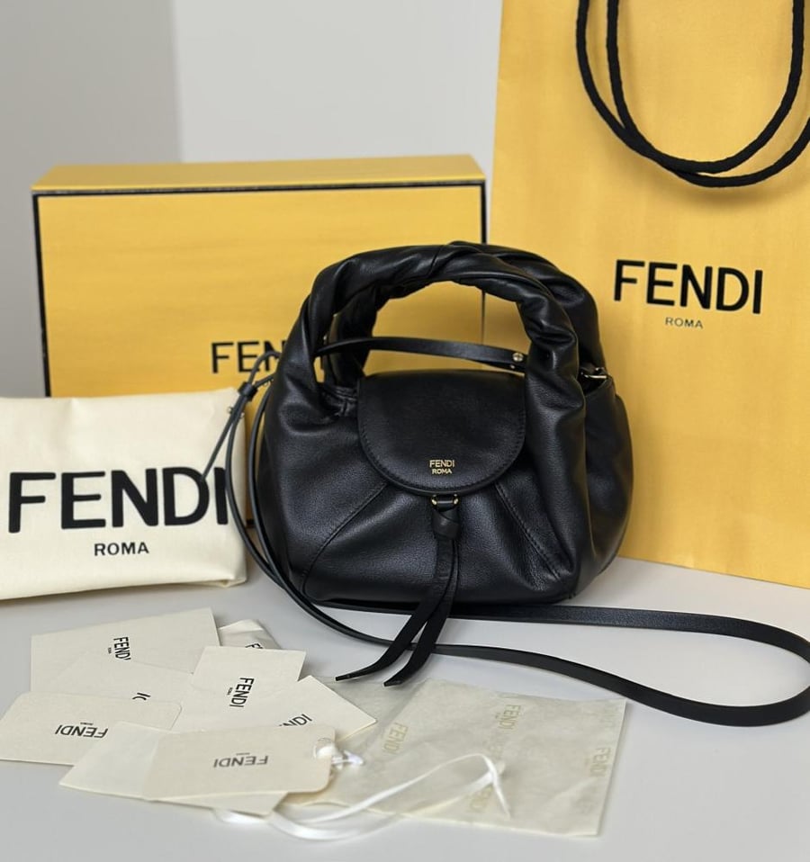 Fendi Spy Mini Black leather mini-bag