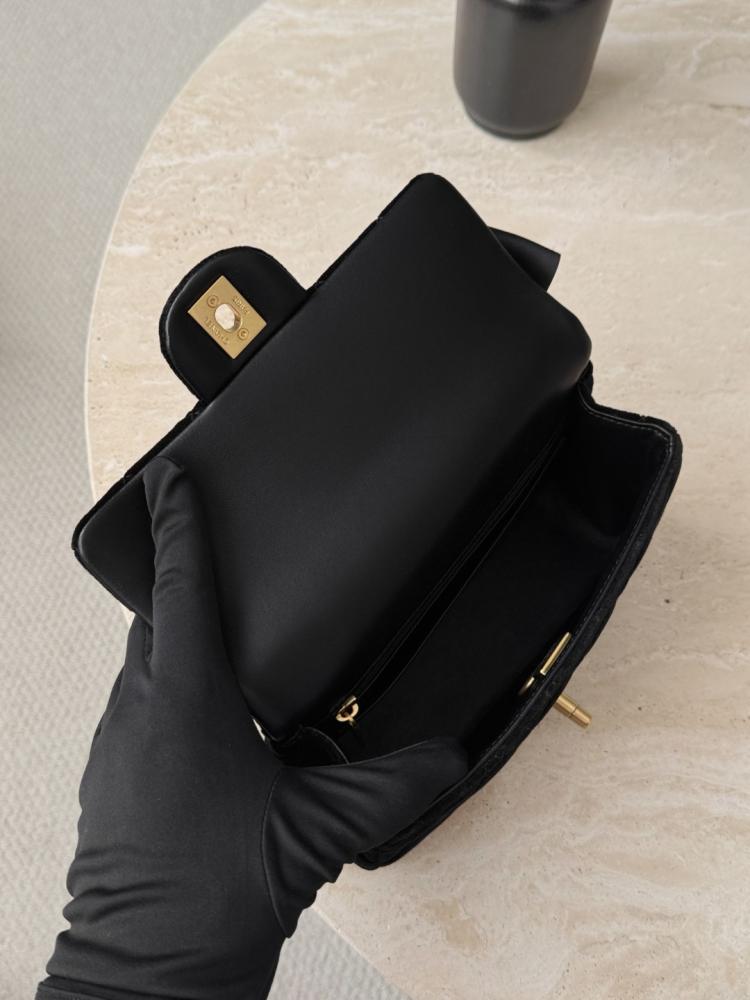 MINI FLAP BAG WITH TOP HANDLE