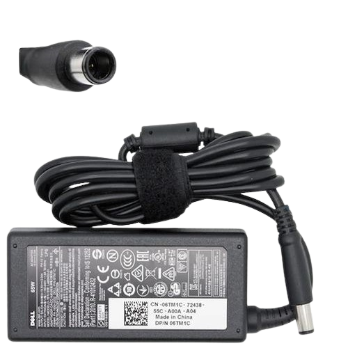 Dell Laptop Charger 65W, 19.5V/3.34A, Big Pin 7.4×5.0mm
