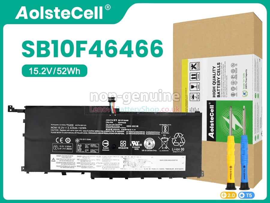 Lenovo ThinkPad X1 Carbon Replacement Laptop Battery