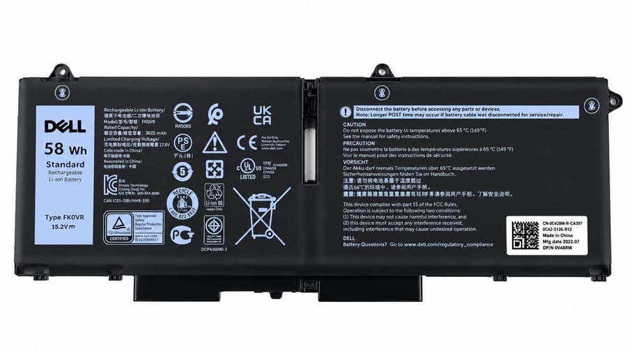 بطارية لابتوب ديل-Laptop Battery Dell FK0VR