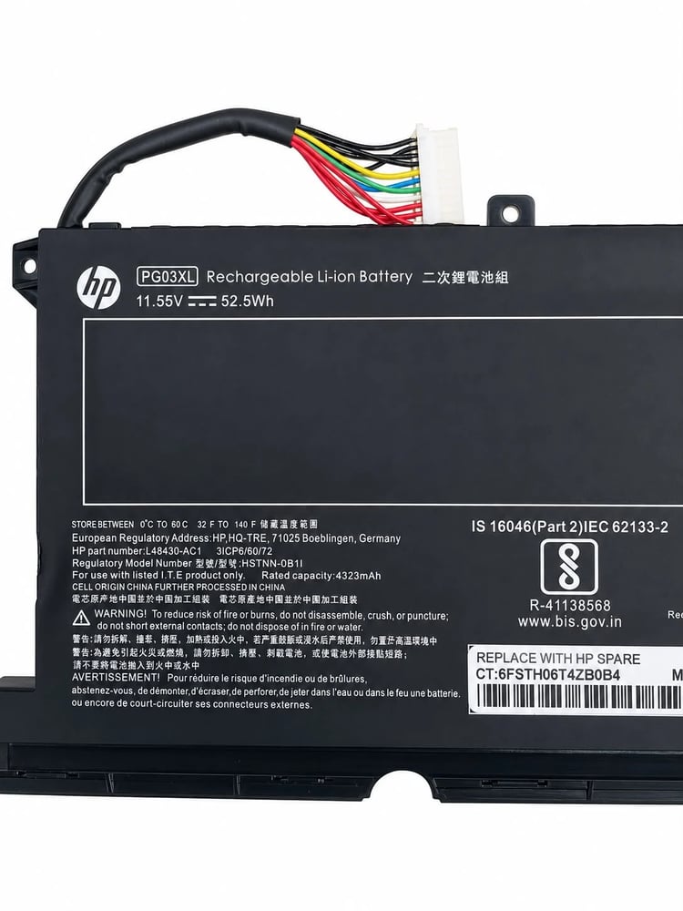 بطارية لابتوب اتش بي -Laptop hp Battery PG03XL