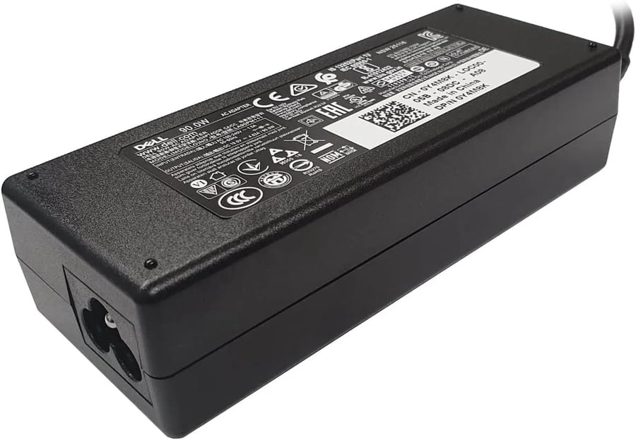 شاحن لابتوب Dell بقدرة 90W، 19.5V/4.62A، طرف Big Pin 7.4×5.0mm