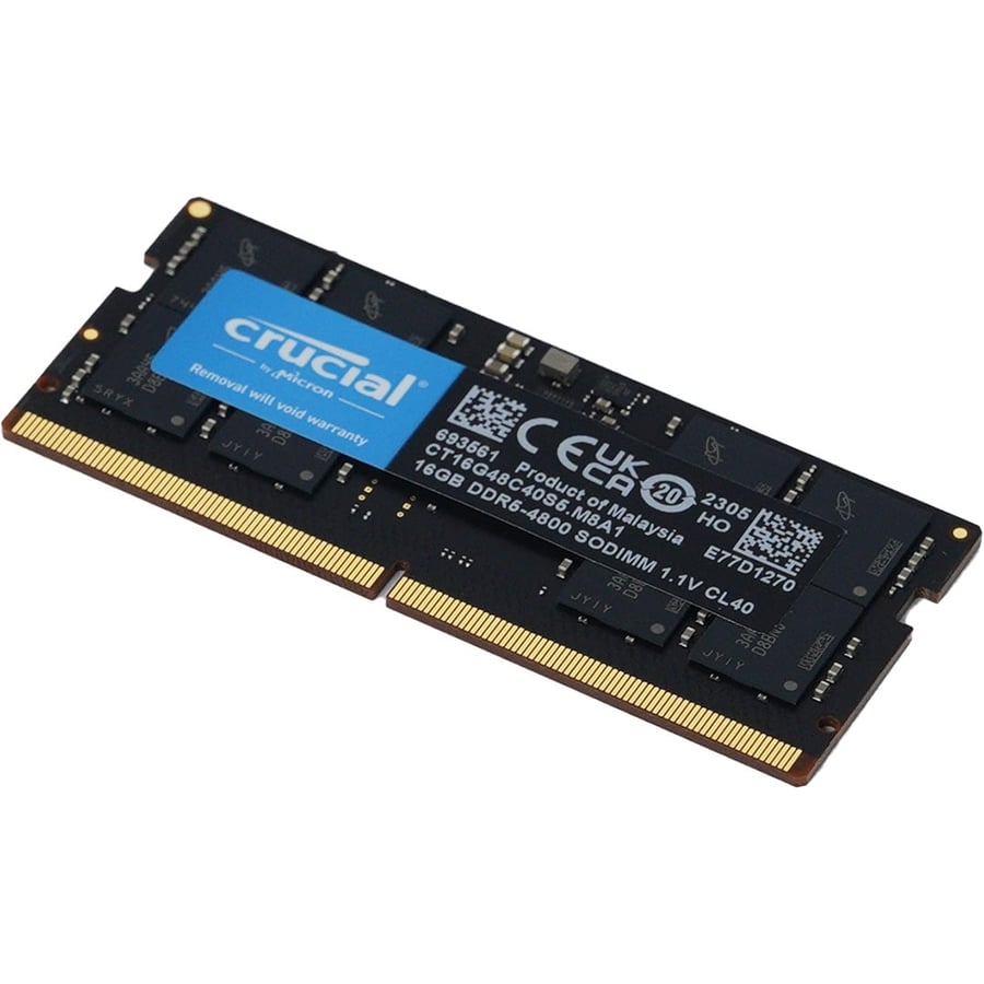 رام لابتوب Crucial DDR5 بسعة 16GB بسرعة 4800MHz، SODIMM