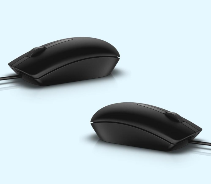 ماوس سلكي من ديل-MS116 USB Wired Optical Mouse Black
