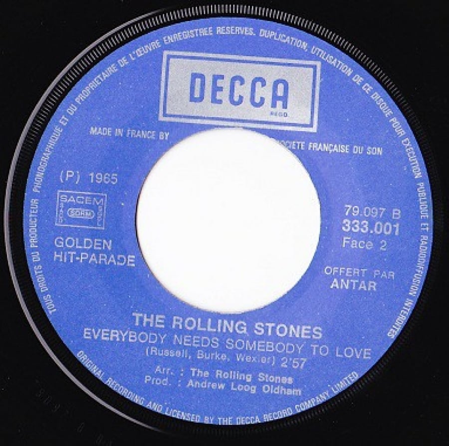 The Rolling Stones - Everybody Needs Somebody To Love