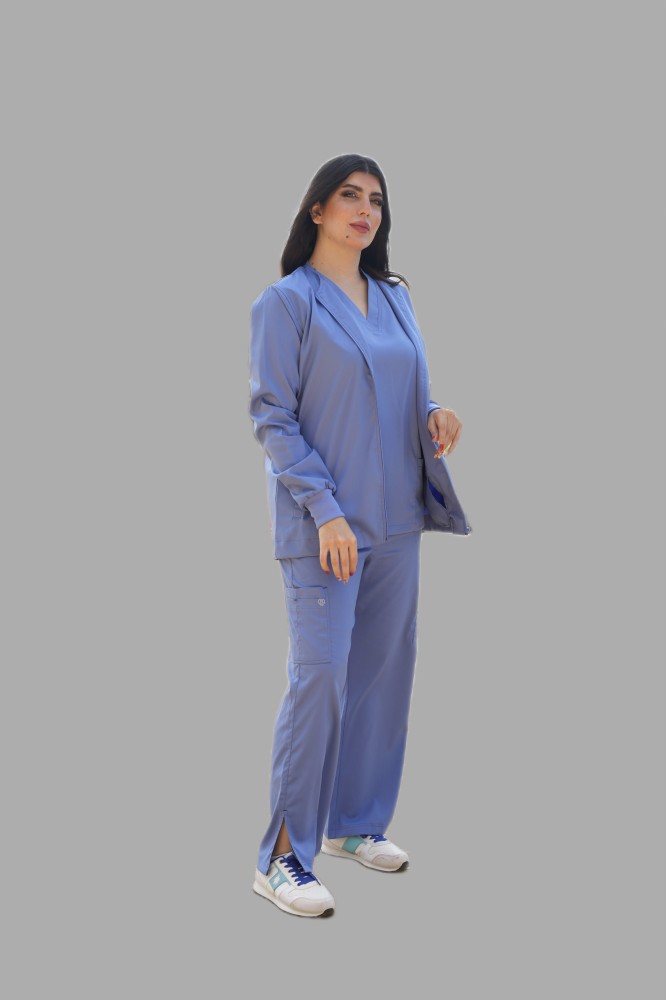 Nano scrub set with jacket (Royal blue)
