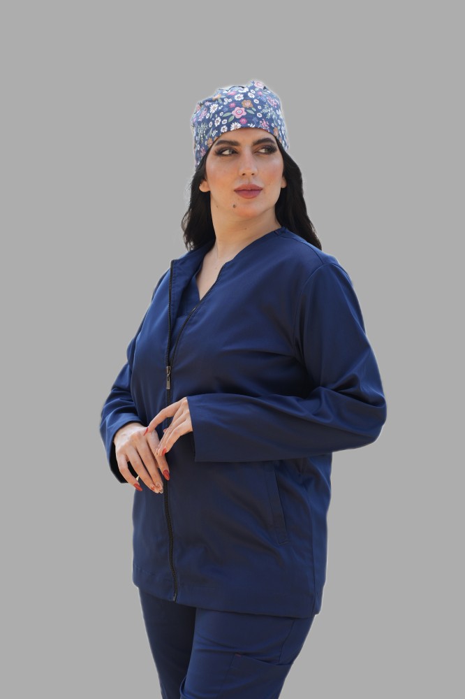 Nano scrub set with jacket (Petroleum blue color)