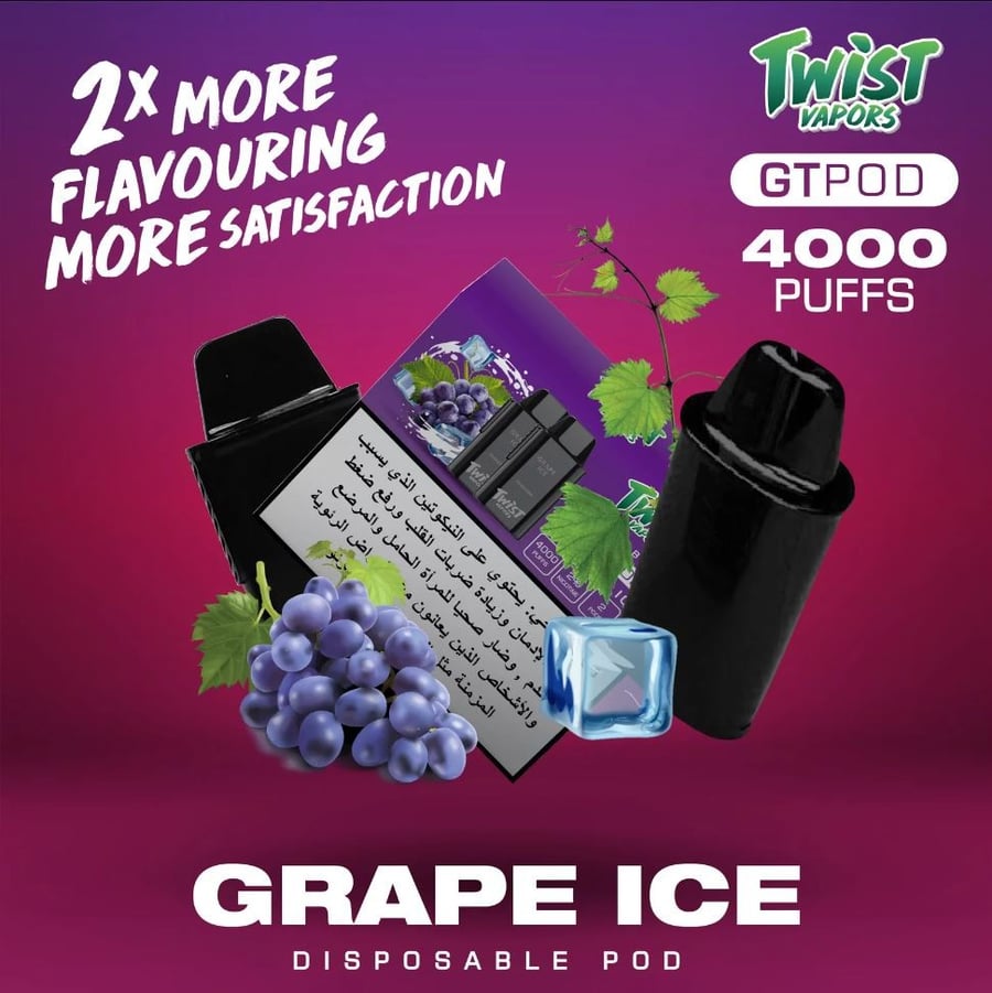 Twist GT Grape Ice Pods 2,000