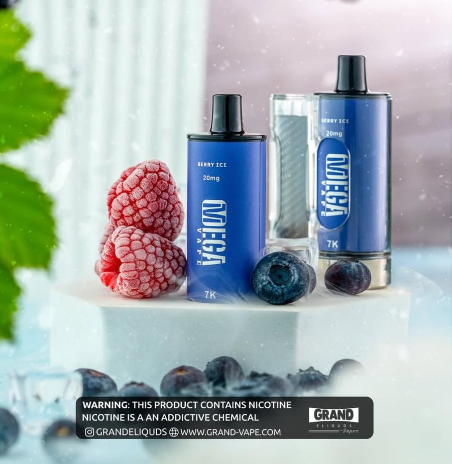 سحبة ميجا توت آيس 7,000 Mega 7K Pod Berry Ice