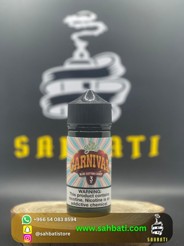 نكهة للفيب رول ابس كارنفال توت ازرق و غزل بنات 100 مل Juice Roll-Upz Carnival Blue cotton candy